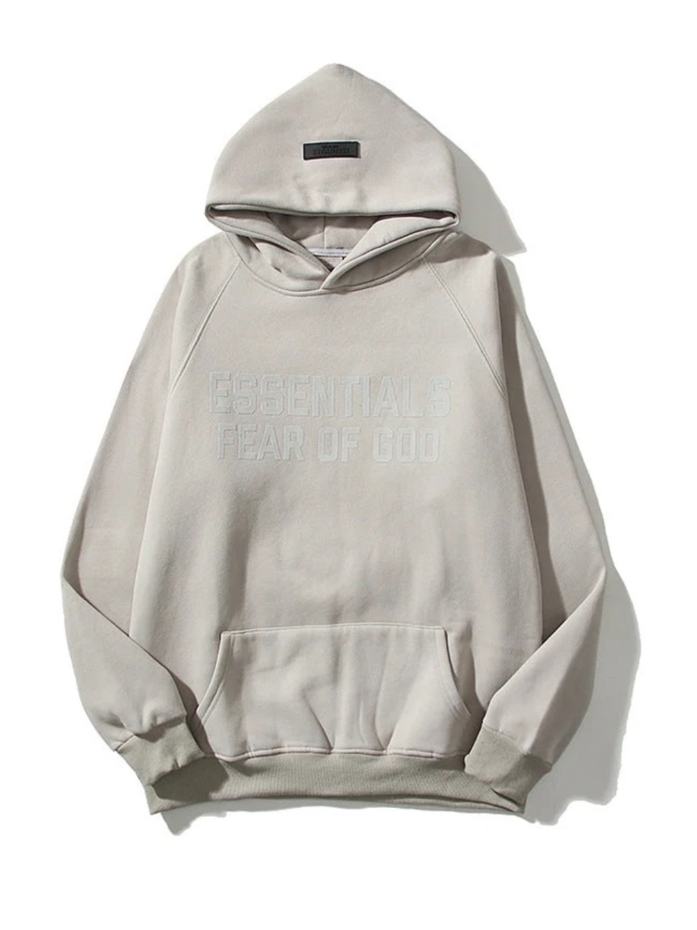 Fear of God Essentials Light Gray Hoodie - Men's Pullover